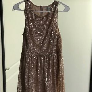 Gold sequin forever 21 skater dress